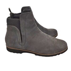 Blondo Perla Waterproof Gray Suede Flat Bottom Boots SZ 12